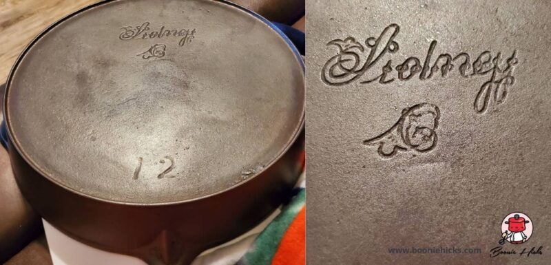 Antique Sidney cast iron skillet with script logo