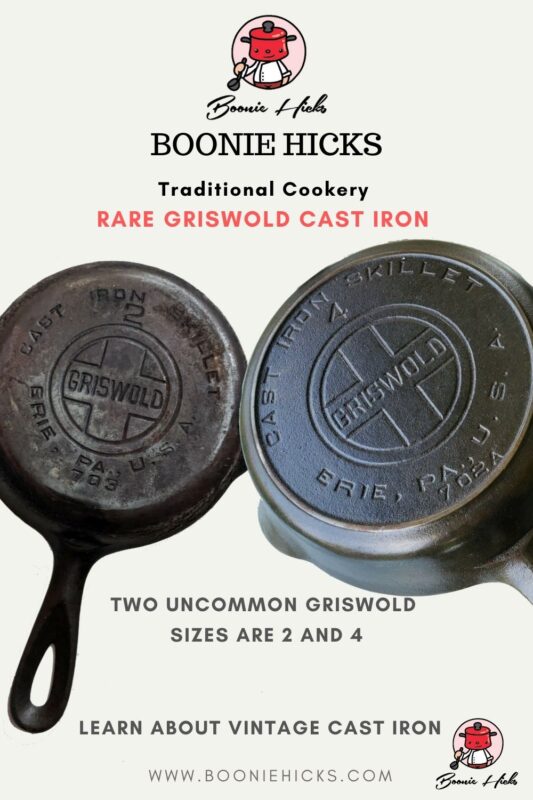 Griswold Cast Iron Skillets Simple Identification Guide.